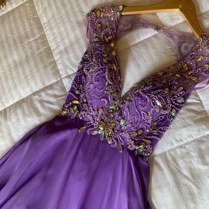 Vibrant Purple Prom Dress